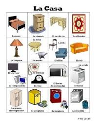 Spanish House Vocabulary Picture Notes Set Vocabulary Pictures Spanish House Vocabulary