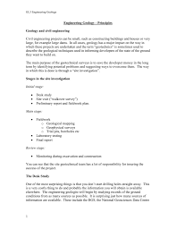 This is the meat of your visit report. Engineering Principals