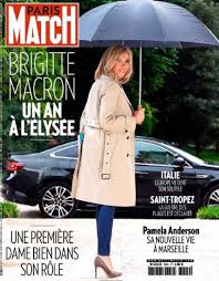 Subscribe & save upto 80%. Brigitte Macron Paris Match Magazine 07 June 2018 Cover Photo France