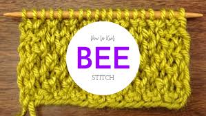 Knit a cute baby bee with our easy to understand knitting pattern. The Bee Stitch Knitting Stitch Dictionary