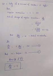 The rate of transfer of momentum, i.e. 22 Prove That The Time Rate Of Change Of The Angular Momentum Of A Particle Is Equal To The Torque Acting On It State And Prove The Theorem Of Perpendicular Axes