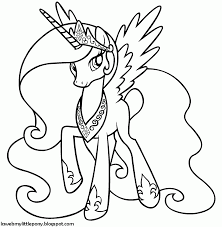 My Little Pony Dibujos Para Colorear De La Princesa Celestia De Doodle Art Art Coloring Pages