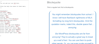 Maybe you would like to learn more about one of these? How To Style Blockquotes In Wordpress Using Css