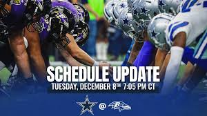The cowboys' vp of player personnel broke down the scouting process from mobile. Dallas Cowboys On Twitter Dallascowboys Game Against The Ravens Has Now Been Moved To Tuesday December 8th At 7 05pm Ct Breaking News Lgus Https T Co U6znkvwteb Https T Co K4w9nmuf4h