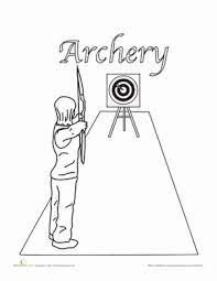 For boys and girls, kids and adults, teenagers and toddlers, preschoolers and older kids at school. Archery Worksheet Education Com Sports Coloring Pages Coloring Pages Archery