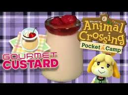 How To Make Gourmet Custard From Animal Crossing Pocket Camp Fairytale Food Gourmet Animal Crossing
