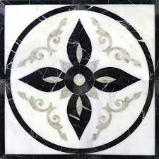 This medallion is a versatile work of art that can be mounted to the ceiling for a traditional decorative touch or hung on the wall as an elegant focal. Msi Venetian Del Sol 24 In X 24 In Polished Marble Water Jet Medallion Floor And Wall Tile 4 Sq Ft Medw Vdsm 2424 The Home Depot