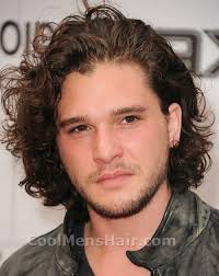 The kit harington haircut, when combined with a thick beard, offers the perfect mix of to show how the kit harington hairstyle has evolved with time, we've put together pictures of the hollywood star's. Kit Harington Naturally Curly Hairstyle Cool Men S Hair