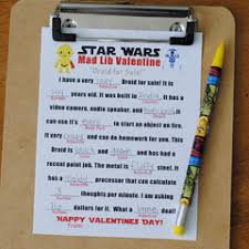 He is so_(adjective) and _(adjective). Free Star Wars Mad Lib Valentine Template