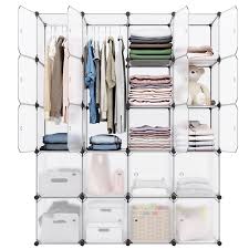 White cabinet and shelf with red wall. 20 Cube Organizer Stackable Plastic Cube Storage Shelves Design Multifunctional Modular Closet Cabinet With Hanging Rod For Clothes Shoes White Walmart Com Walmart Com