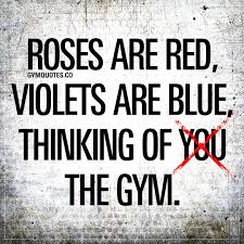 Roses Are Red Violets Are Blue Thinking Of The Gym Funny Gym Quotes Gym Quote Gym Humor