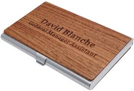 Leather business card holder/business card case, available in various elegant shapes. Buy Personalized Wood Business Card Case Holder Custom Engraved Business Card Case For Man And Women Free Engraving Bubinga Online In Vietnam B08vdx1571