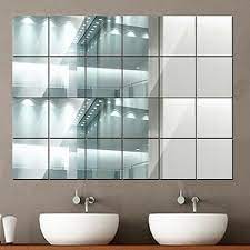Maybe you would like to learn more about one of these? 40x Mirror Tile Wall Sticker Square Self Adhesive Room Decor Stick On 15x15cm Ebay Mirror Wall Mirror Tiles Wall Decor Stickers