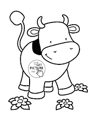 Coloring picture of cow predragterzic com. Farm Animal Cow Colouring Pages Total Update