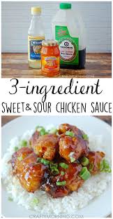 3 Ingredient Sweet And Sour Chicken Sauce Recipe Crafty Morning Chicken Sauce Recipes Recipes Sauce For Chicken