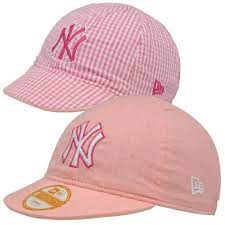 New Era New York Yankees Infant Girls 9twenty Reversible Gingham Stretch Fit Hat Pink Fitted Hats Yankee Hat Yankees Hat