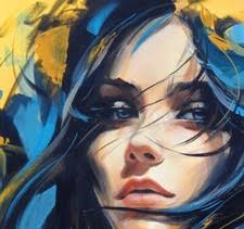 Las mejores ofertas en Pinturas de arte original de mujer del modernismo