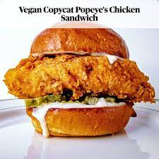 Vegan Popeye S Chicken Sandwich Vegan Dishes Vegan Foods Vegan Recipes