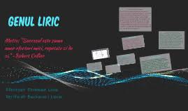 Genul liric cuprinde operele literare în care autorul își exprimă gândurile, ideile și sentimentele prin intermediul eului liric. Genul Liric By Liviu Gaideu