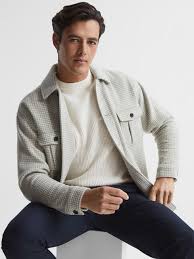 Reiss Marcus Crew Neck Ribbed Jumper