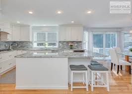 Our designers can work with you to design a kitchen or bath that you have always wanted! This Gorgeous New Kitchen Was Designed By George From Our Braintree Showroom This Beautiful Transition White Kitchen Kitchen Remodel Design Kitchen Sink Decor