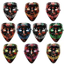 Is made up of a shatterproof polycarbonate window for extra safety. Buy Halloween Cosplay Masks Led Light Up Party Masks The Purge Election Year Great Funny Masks Festival Cosplay Costume Supplies Glow In Dark At Affordable Prices Free Shipping Real Reviews With