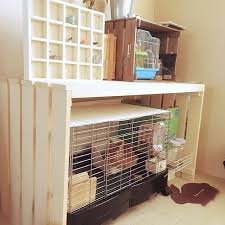 ペットと暮らす ケージのdiy術やトイレの隠し方実例 ウサギ用ハウス うさぎ ケージ ウサギ小屋