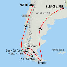 And in the red (and blue and white) corner, our tall and thin contender, chilean patagonia! Patagonia In Style 14 Day Tour On The Go Tours