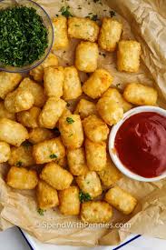 Feb 16, 2021 · preheat air fryer to 400 degrees. Frozen Air Fryer Tater Tots Spend With Pennies