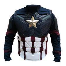 Pin By Greg Boyden On Pakaian Pria In 2021 Captain America Costume Captain America Leather Jacket Captain America Jacket