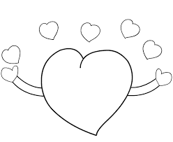 Resultado De Imagen Para Para Pintar Dibujos Corazon Animado Dibujos Para Pintar Corazones