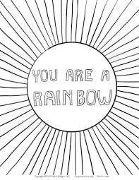 Have fun coloring the rainbow coloring pages. Coloring Page Pride Rainbow Instant Download Molly Hatch