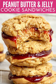 Healthy Flourless Peanut Butter Jelly Cookie Sandwiches The Bakermama In 2020 Peanut Butter Jelly Cookies Jelly Cookies Delicious Sandwiches