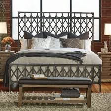 Legacy Classic Metalworks Freight Elevator Gate Bed From Hayneedle Com Panel Bed Legacy Classic Furniture Home Deco Furniture
