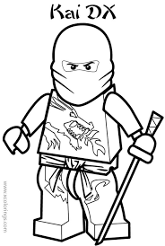 Quick get this coloring pages for free 2015. Kai Dx From Lego Ninjago Coloring Pages Xcolorings Com