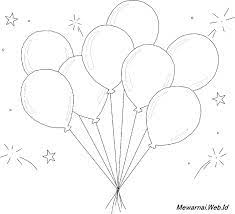 Mendownload gambar sketsa untuk anak belajar mewarnai melalui website ini cukup mudah. Mewarnai Balon Untuk Anak Anak Dunia Mewarnai