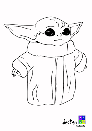Save big + get 3 months free! Baby Yoda Coloring Pages Coloring Home