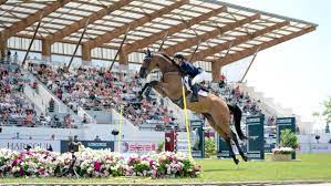 Ben maher conducting a show jumping training demo. Ben Maher Said Just Lean Back Squeeze And Cluck Young Showjumper Relives Her Nerve Racking First Derby Experience Horse Hound
