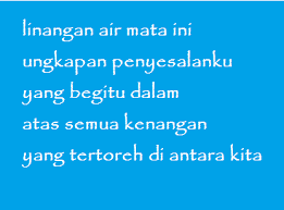 Air susu dibalas dengan air tuba. Kumpulan Puisi Cinta Yang Sedih Menyentuh Hati Operator Sekolah