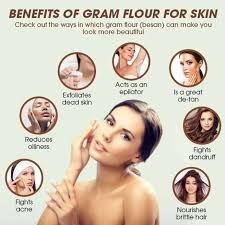 For just born babies, use chana dal powder (kadalai maavu) or whole green gram powder alone for a month. Benefits Of Gram Flour For Skin Femina In