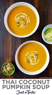 Thai Coconut Pumpkin Soup Pumpkin Soup Recipe Healthy Pumpkin Soup Recipe Easy Vegan Pumpkin Soup