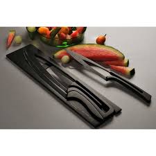 Ensemble De 4 Couteaux Noirs Anti Adhesifs Meeting Gadget Cuisine Cuisine Couteau De Cuisine