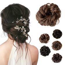 Get it as soon as thu, apr 29. Beauty Angelbella Curly Scrunchies Hairpiece Messy Bun Hair Pieces Updo Chignon Wig Short Synthetic Ponytail Extension For Women With Elastic Drawstring Fake Wavy Donut Clip In Hair Accessories Brown Amazon In Beauty