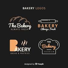 Flat Bakery Logos Free Vector Free Vector Freepik Freevector Logo Bakery Logo Baking Logo Design Cake Logo Design