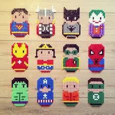 Facile A Realiser En Perles A Repasser Des Super Heros Diy Hama Marvel Perles A Repasser Perle Perle A Repasser Modeles