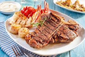 I used regular onions since i didn't have shallots so i just used a bit less. Prepared Surf And Turf Well Done Steak And Lobster Meal With Stock Photo Picture And Royalty Free Image Image 62635562