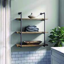 stunning ideas for a metal shelving b and q that will blow your mind industrial wall shelves wood shelf floating tv