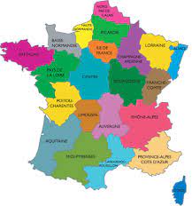 Carte avec les régions, préfectures, numéros et noms des départements. Map Of France Departments Regions Cities France Map