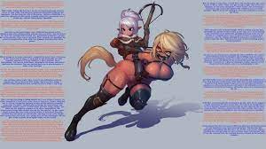 Trying something different. Commentary from the BDSM XXX Games. [No Sex] [ Femdom] [Femsub] [Bondage] [Bricc] [Thicc Thighs] Implied [Malesub] Artist:  Muhut : rhentaicaptions