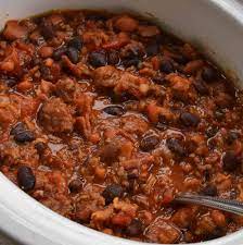 Top it off with some. Easy Crock Pot Cowboy Beans Small Town Woman
